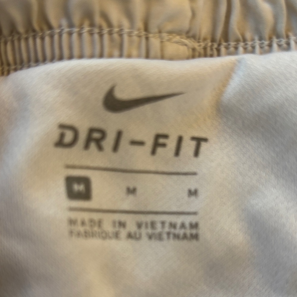 Nike Women's White and Pink Athletic Shorts - Picture 2 of 2
